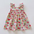 thumbnail image 4 of MEZZALL Robe à Manches Volantées pour Tout-Petites Filles, Imprimés de Fleurs Colorées, Robe de Danse et de Fête, 6-7 Ans, Robe d'Été Élégante pour Bébé, 4 of 4
