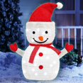 thumbnail image 4 of CUITING Lighted Snowman Outdoor Christmas Decorations Light Up Collapsible Snowman Battery Operated Light-Up Christmas Decorations for Porches Lawns Yards 27 Inch, 4 of 7