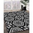 thumbnail image 3 of Ahgly Company Tapis d'Intérieur Lavable en Machine Carré Noir Nuit Transitionnel, 4 Pieds Carré, 3 of 7