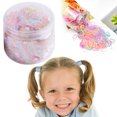 thumbnail image 2 of 500pcs Children'S Hair Rope Disposable Rubber Band Girl Baby Strong Pull Constantly Boxed Small Hair Ring Does Not Hurt Hair Adult Head Rope Black Color, 2 of 6
