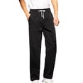 thumbnail image 1 of Pisexur Sweatpants for Men High-end Fabric Work Pants for Men Solid Color Drawstring Elastic Waistband Straight Leg Pants Black,M, 1 of 8