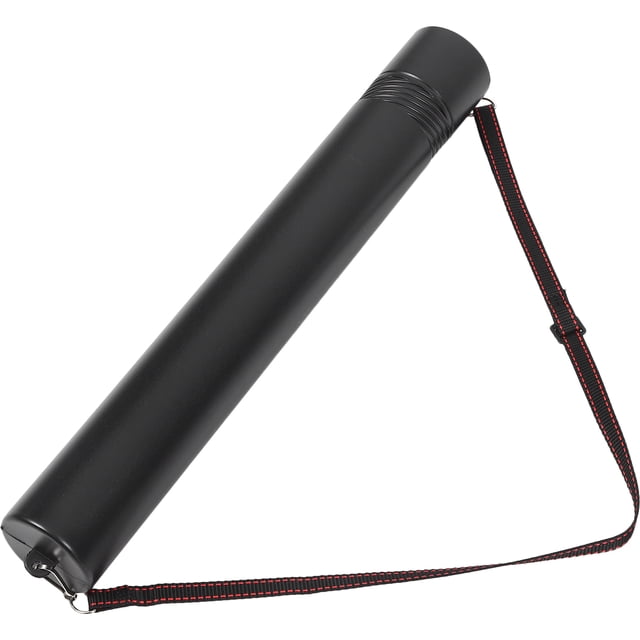 Miangastore Black Plastic Storage Tube with Adjustable Shoulder Strap for Posters and Documents Expands from 20