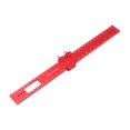 thumbnail image 2 of Aluminum Pocket Ruler Scribing Ruler Hole Punching Ruler Sliding Stop Durable Accurate Scale CNC Processes Ruler 30cm, 2 of 10