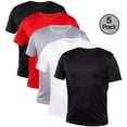 thumbnail image 1 of Blank Activewear Pack of 5 Men's T-Shirt, Quick Dry Performance fabric, 1 of 5