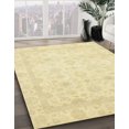 thumbnail image 2 of Ahgly Company Tapis d'Intérieur Carré Abstrait Jaune Moutarde, 6 Pieds Carré, 2 of 6
