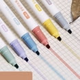 thumbnail image 3 of 6 Pack Fluorescent Pen Set, Macaron Color Series, Student Creative Colored Markers, Key Marking Pens, Smooth Pens for Writing, Note-Taking, College Supplies for Everyday Writing Activities, 3 of 8