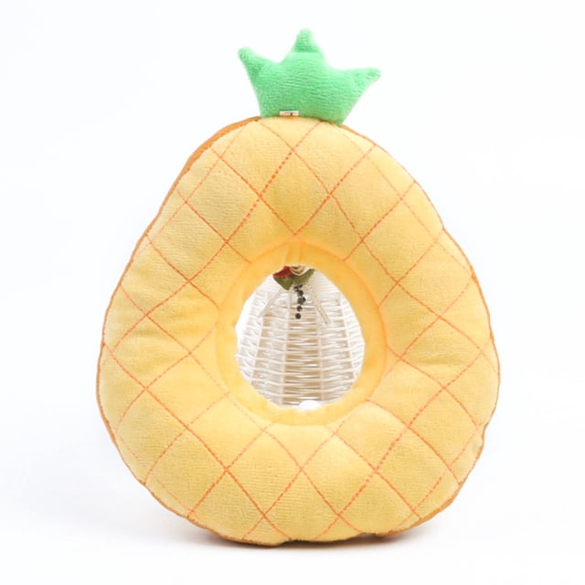 QualitChoice Cat Neck Cone Puppy Accessories Elizabethan Collars Adjustable Dogs Collar Breathable Surgery Kitten Cones Pineapple Pattern L 1Set