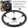 thumbnail image 3 of Remplacement de Volant, Poignée en Mousse Noire Robuste 5 Rayons pour Yachts, Bateaux Rapides, Bateaux de Pêche, Navires, 3 of 7