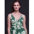 thumbnail image 4 of Bimba Robe Longue Maxi d'Été pour Femmes Teinture sur Nœuds Imprimée à Col en V Tenue de Villégiature de Vacances-TP, 4 of 6