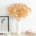 thumbnail image 2 of Fake Flower Weather-resistant Eco-friendly Realistic Create Atmosphere Easy Care Decorate Plastic Golden Persian Eucalyptus Simulation Flower for Wedding, 2 of 10