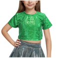 thumbnail image 2 of Rbaofujie Girls Athletic Tank Tops Round Neck Basic Cute Dance Crop Tops for Kids, 2 of 4