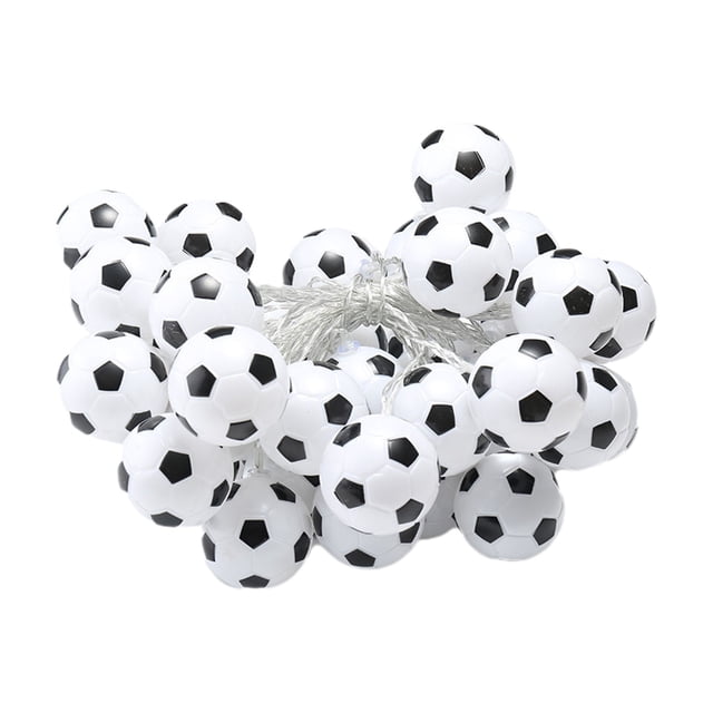 Ohufall Soccer Ball LED String Lights Soccer Decor For Room Bar Holiday And Soccer Ball Theme Party