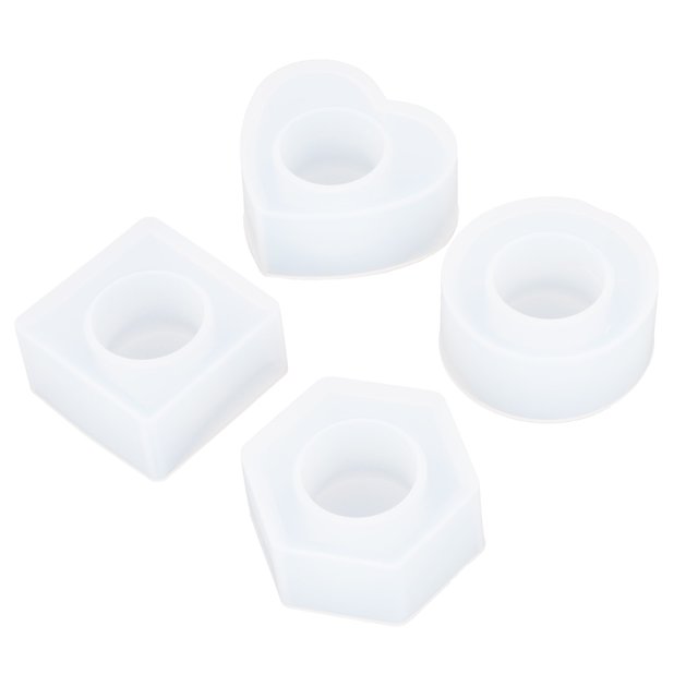 Noref Crystal Epoxy Storage Box Mold DIY Hexagonal Round Square Dining Towel Buckle Silicone Die,DIY Decoration,Crystal Resin Mold