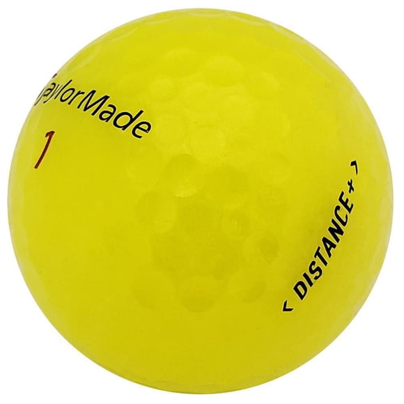 Mulligan - 12 balles de golf récupérées Taylormade Distance + 4A, Jaune