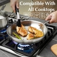 thumbnail image 2 of Koch Systeme CS 10 inch Stainless Steel Frying Pan, Skillet for Professional Cookware, Induction Compatible, Oven Safe and Dishwasher Safe, 2 of 6