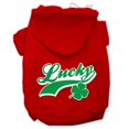 thumbnail image 1 of Lucky Swoosh Screen Print Pet Hoodies Red Size Xxl (18), 1 of 1