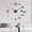 Black, variant on fheaev Frameless DIY Wall Mute Clock Mirror Sticker Home Office Decor