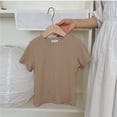 thumbnail image 2 of Plebaso T-Shirts en Coton Garçons Filles Manches Courtes Couleur Unie Col Rond Basiques pour Enfants Unisexes, 2 of 3