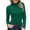 Green, variant on Baberdicy Women's T-Shirts Women Mock Turtleneck Long Sleeve Pullover High Neck Tight Fitting Priming T Shirt Womens Tops White