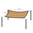 thumbnail image 3 of Voile d'Ombrage Extérieur, Rectangulaire 200x300cm HDPE, Protection UV 95 %, Design Respirant, Coins en Acier Inoxydable, Corde Incluse, Utilisation pour Patio Jardin Piscine Barbecue, 3 of 9