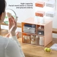 thumbnail image 4 of Boîte Organisatrice Tiroir de Rangement Étagère Cosmétiques Pinceau Rouges à Lèvres Ongles Habillage Maquillage Étui Table Triage Support Fournitures Blanc Grille Simple, 4 of 9