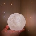 thumbnail image 2 of 8.5cm Moon Light Lamp Bedroom Dream Adjustable Ambient Night Lights Eye Protection Hallway Bedside Room Table Lamps, 2 of 5