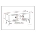 thumbnail image 4 of Atlin Designs 60" Low TV Stand in Auburn Brown, 4 of 5