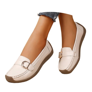 Mepaouo Women Loafers Breathable Casual Slip on Boat Shoes Comfort Ladies Driving Walking Moccasins
