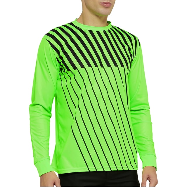 Toptie Chandail de Gardien de Soccer à Manches Longues avec Bras Rembourré Chandail de Gardien-S