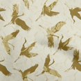thumbnail image 1 of oneOone Velvet Dark Olive Green Fabric Asian Japanese Bird Craft Projects Decor Fabric Printed By The Yard 58 Inch Wide, 1 of 4