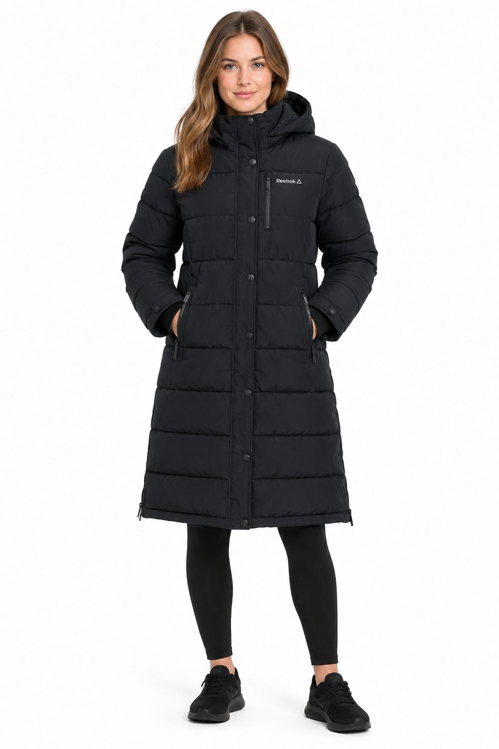 Reebok Womens Long Puffer Jacket