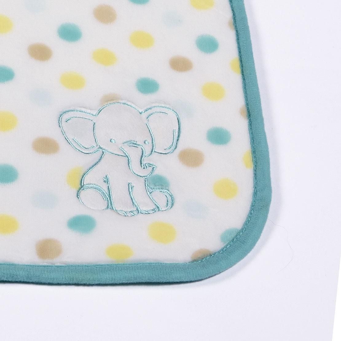Couverture George pour bébé à motif d'éléphant avec applique