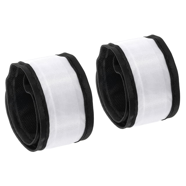 Unique Bargains LED Wristband, 2 Pack Light Up Bracelets LED Armbands Wrist Band, White, L