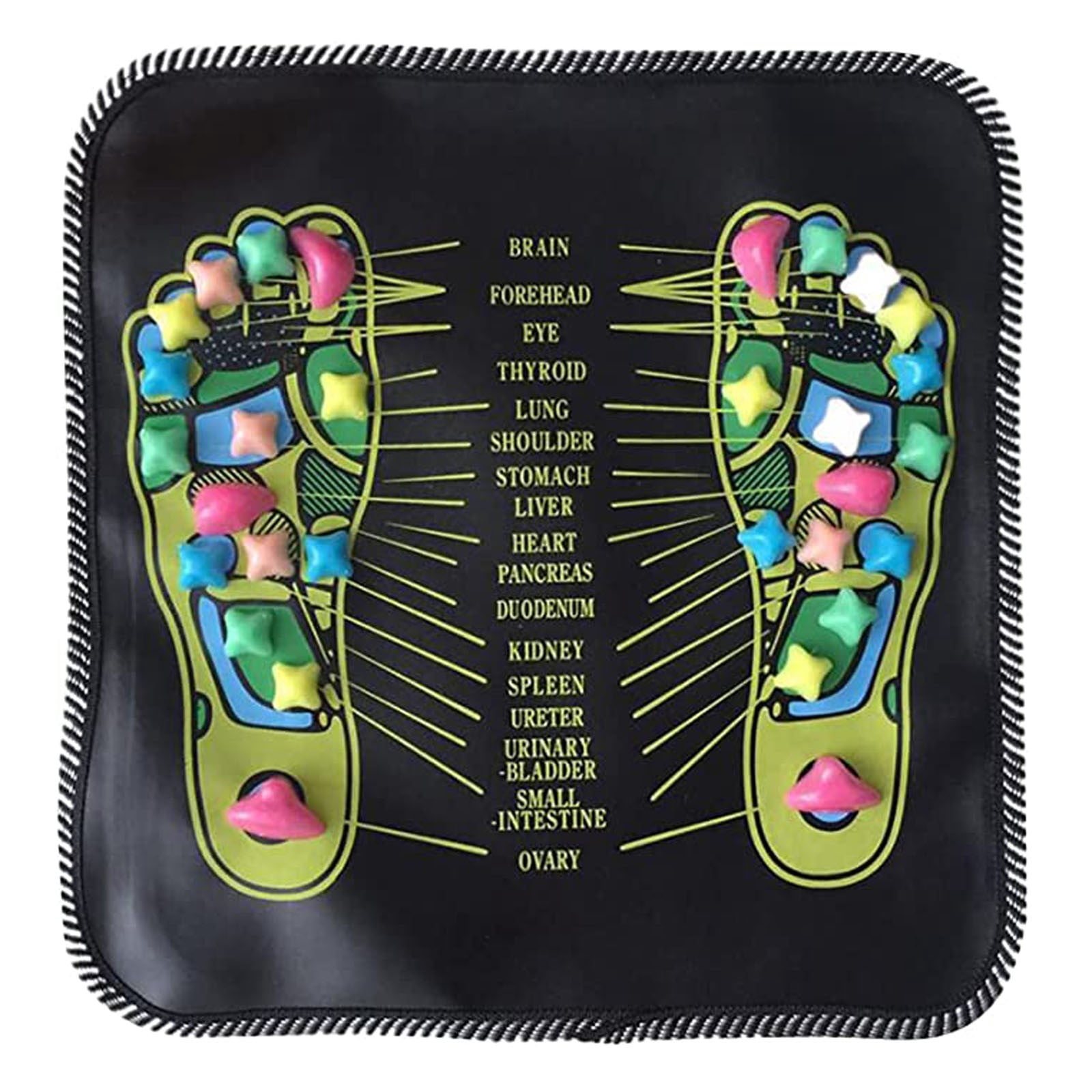 TIELUTT Physical Massage Foot Cushion Foot Pad Massage Acupoint Convenient Foot Care Acupuncture Mat Strap Yoga Set for Beginners with Wheel Rectangle Bolster Yoga Yoga Meditation Blanket Clever Yoga