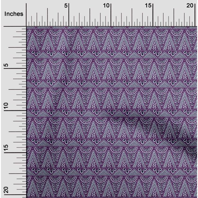 oneOone Cotton Flex Fabric Geometric & Floral Block Fabric Prints By Yard 40 Inch Wide