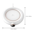 thumbnail image 2 of CIMAXIC 1pc Mug Warmer Mat USB Charging Coffee Mug Warmer Heat Preservation Cup Coaster,5.12"X4.72"X0.91", 2 of 5