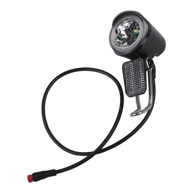 LEFU for Electric Bicycle Headlight 6-60V Front Light Spotlight for E-Bike Waterproof ABS Construction Adjustable Brightness for General Fit for Durable Design Night Riding Safety