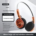 thumbnail image 2 of Retro Over-Ear Headphone, Vintage Retro Lightweight Earphones, Portable Lightweight Earphones, Connect Two Devices simultaneously for Most Mobile Phones, 2 of 8