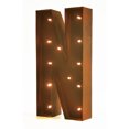 thumbnail image 1 of Rustic Vintage 11" Decorative LED Light Glow Letters - Letter N, 1 of 2