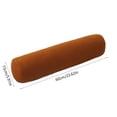 thumbnail image 3 of HHBEAUTY Oreiller Rond, Oreiller Mémoire Rouleau Cervical, Oreiller Traversin, Soutien Rond pour Dormir / Traversin pour Lit, Jambes, Dos et Yoga, Amovible et Lavable, Brun, 3 of 6