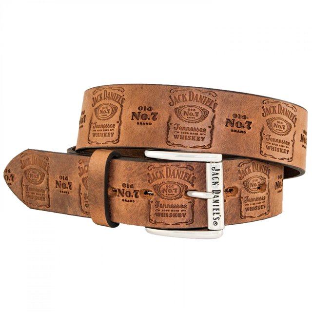 Jack Daniel's Top Grain Single-ply Leather Strap Belt-38