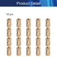 thumbnail image 4 of Wekity M3x10mm Female Thread Knurled Nuts Hx5mm OD Brass Threaded Insert Embedment Nuts Hydraulic Welded Joint Injection Molding Assortment Kit for 3D Printing Injection Molding 50PCS-0621, 4 of 5