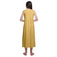 thumbnail image 3 of Moomaya Nuisette Trapèze Unie Sans Manches pour Femme, Encolure Carrée, en Coton, Vêtement de Nuit, 3 of 6