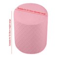 thumbnail image 3 of Round Stretch Ottoman Slipcovers Footrest Sofa cover Protector oversized round Cover Foot Stool Covers Pink, 3 of 8