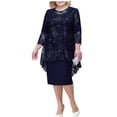 thumbnail image 1 of Robes d'Été Grande Taille pour Femmes 2024 Robe de Soirée Brodée Dentelle Brodée Ensemble Robe Deux Pièces Économisez jusqu'à 65 % de Rabais!, 1 of 4