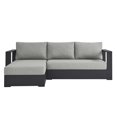 thumbnail image 4 of Modway Tahoe 2-Piece Outdoor Patio Furniture Sectional, Gray, 4 of 8