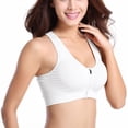 thumbnail image 4 of MesaSe Women‘s Front Zipper Closure Sports Bra High Impact Support Racerback Zip Front Close Workout Bras with Removable Pads, 4 of 9