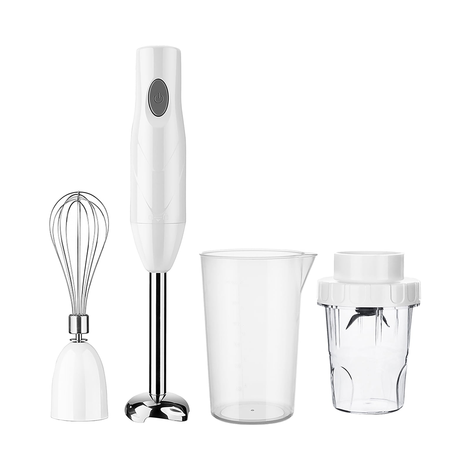 Yeacher 4-in-1 Electric Hand Blender Kit Stick Blender with Mixing Beaker Food Grinder Egg Beater Smoothies Chopper