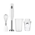 thumbnail image 1 of Graflsoa UK Plug Multi-Function Hand Blender Set with Detachable Attachments - Includes Mixing Beaker, Food Grinder, Egg Beater, and Meat Grinder - Ideal for Baby Food, Smoothies, and More (White,, 1 of 7