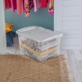 thumbnail image 2 of Sterilite 45L Hinged Lid Storage Box - Silver, 2 of 3